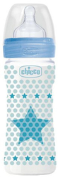 Kojenecká láhev CHICCO 250 ml HVĚZDA 2m