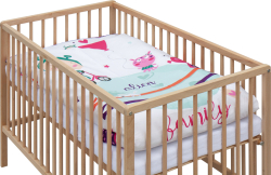Dětská postýlka s kompletní výbavou Scarlett 120 x 60 cm - Moly