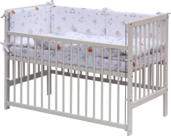 Dětská postýlka s kompletní výbavou Scarlett 120 x 60 cm - Labra