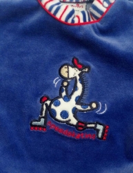 Kalhoty a mikina Twins velur Žirafa modrá 56-80