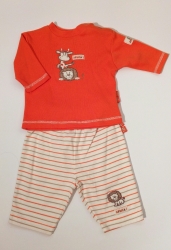 Kalhoty a mikina bavlna oranžová TWINS vel:62-68