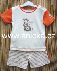 Twins tričko a šortky AFRICA, oranžové, vel. 62