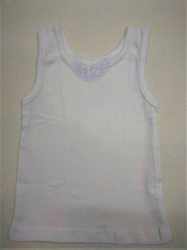 Bavlněná dívčí košilka 92-116 bílá