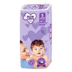 Dětské jednorázové pleny New Love Premium comfort 5 JUNIOR 11-25 kg