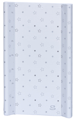 Přebalovací podložka s pevnou vložkou Scarlett Hvězdička 80 x 50 cm - bílá