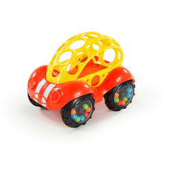 Hračka autíčko Rattle & Roll Oball™ červeno/žluté 3m+
