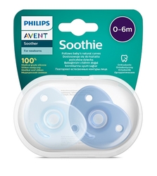 AVENT Dudlík šidítko SOOTHIE modrá 0-6m 2ks