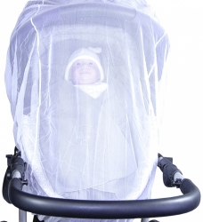 Emitex Síť proti hmyzu na kočárek - bílá