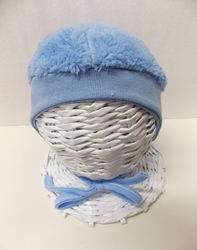 Zimní čepice BABY SERVICE světle modrá vel. 0 (do 35cm)