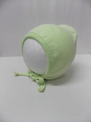 Čepice kojenecká zavazovací PINOKIO světle zelená vel.1 (36-38cm)