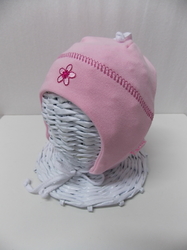 Čepice kojenecká zavazovací RDX světle růžová KYTIČKA
