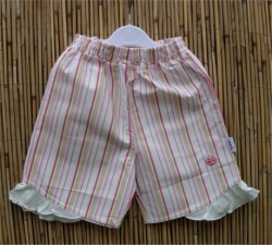 Plátěné šortky TWINS růžové, vel. 86