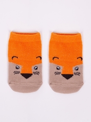 Chlapecké ponožky s motivem zvířátek Vel. 0-9m HNĚDÝ TYGR