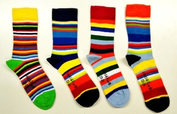 Bavlněné ponožky pruhované vel.27-30 18-20cm