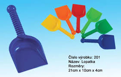 Lopatka na písek plast 21cm