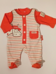 Dupačky a triko Twins Žirafa oranžové, vel. 50