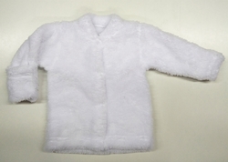 Kabátek zimní bílý welsoft BABY SERVICE vel. 56-80