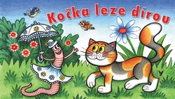 Knížka leporelo - Kočka leze dírou