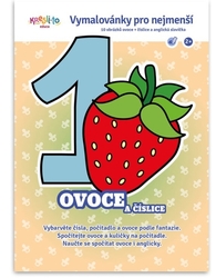 Omalovánky OVOCE A ČÍSLA 