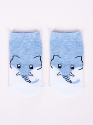 Chlapecké ponožky s motivem zvířátek Vel. 0-9m MODRÁ SLON