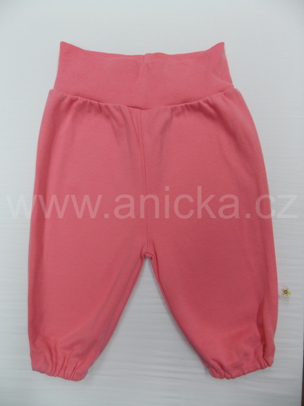 TWINS dívčí kalhoty tm.růžové,široký patent