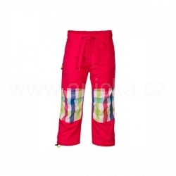 G-mini kalhoty letní plátěné červené, vel.98